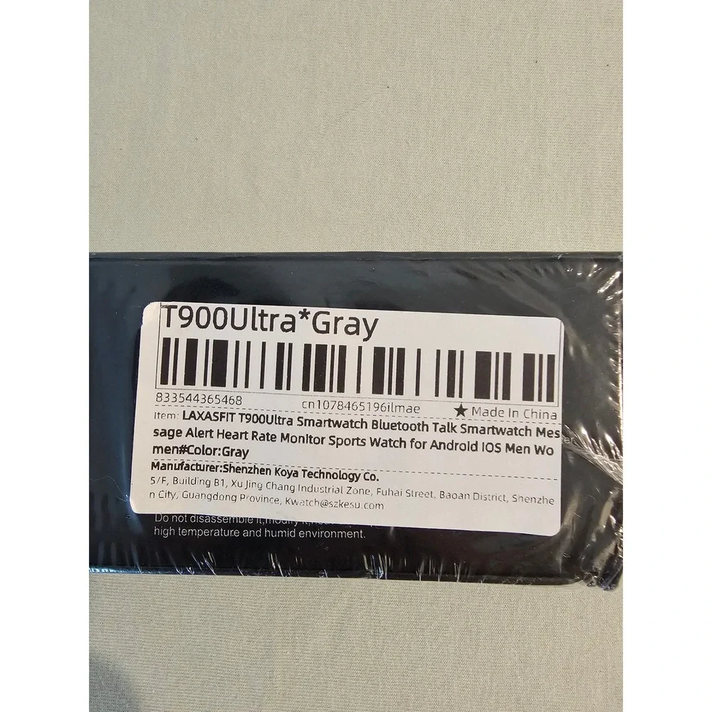 LAXASFIT T900 Ultra Smartwatch 2.09 Infinite Display Gray 49mm Bluetooth Talk